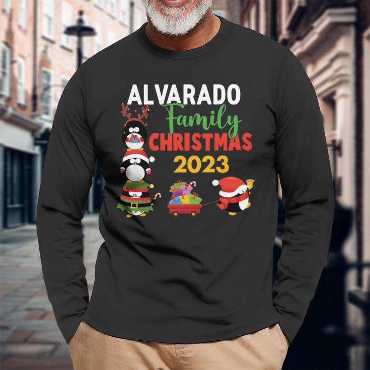 Alvarado Family Name Alvarado Family Christmas Long Sleeve T-Shirt Gifts for Old Men