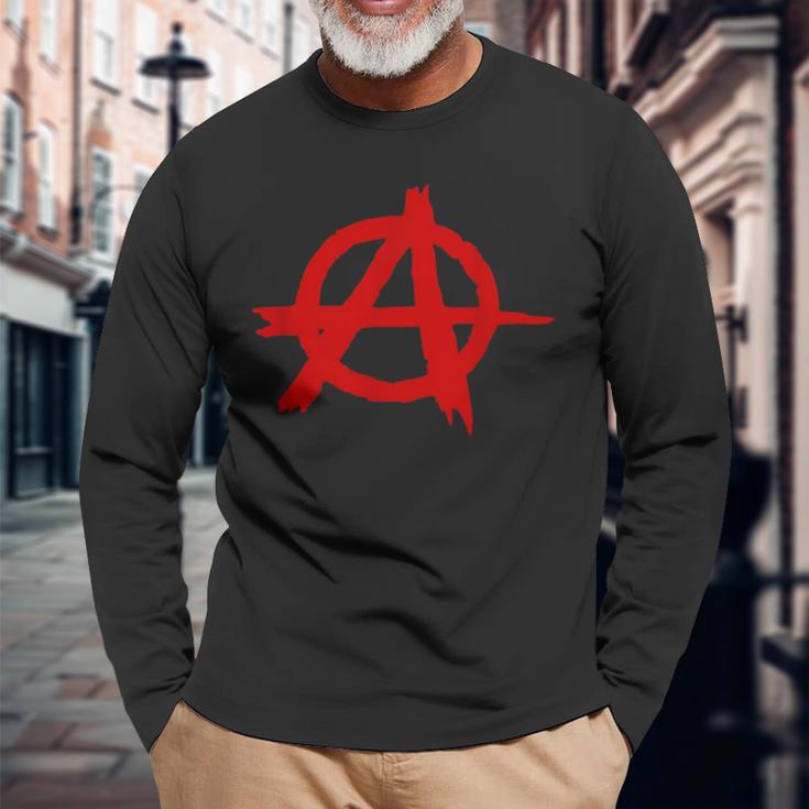 Anarchist Punker Rocker Punkrock Langarmshirts Geschenke für alte Männer