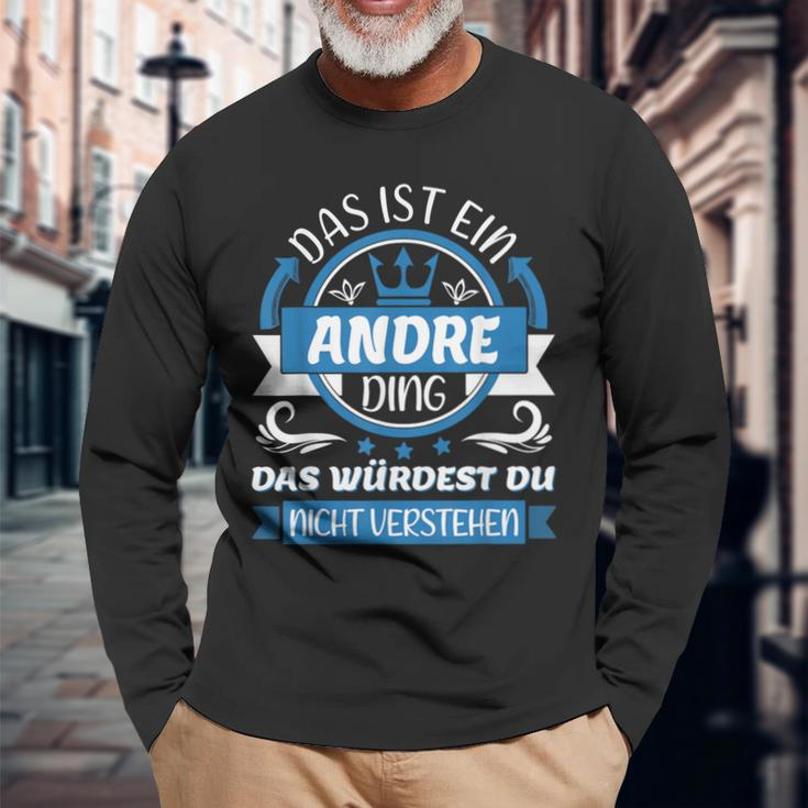 Andre Namensdag Langarmshirts, Einzigartiges Andre Ding Design Geschenke für alte Männer