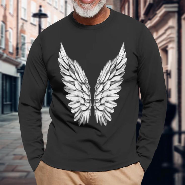 Angel Wings Angel Wings Angel Wings Angelwings Angel Langarmshirts Geschenke für alte Männer