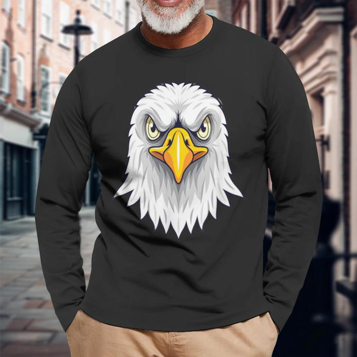 Angry Eagle Langarmshirts Geschenke für alte Männer