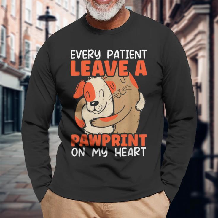 Animal Whisperer Veterinarian Animal Doctor Future Vet Long Sleeve T-Shirt Gifts for Old Men