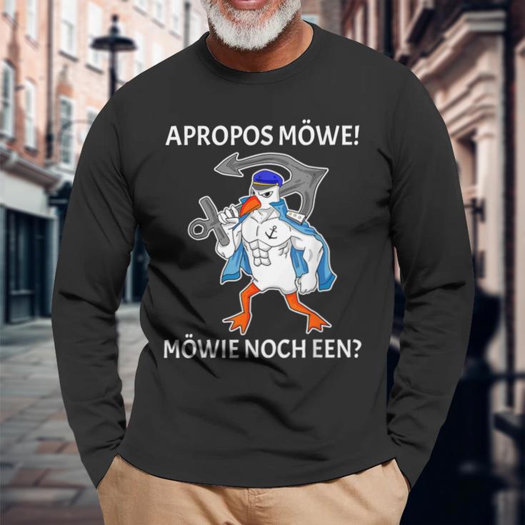 Apropos Seagull Noch Een Plattdeutsch Langarmshirts Geschenke für alte Männer