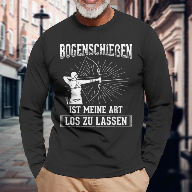 Archery Loslassen Archery Langarmshirts Geschenke für alte Männer