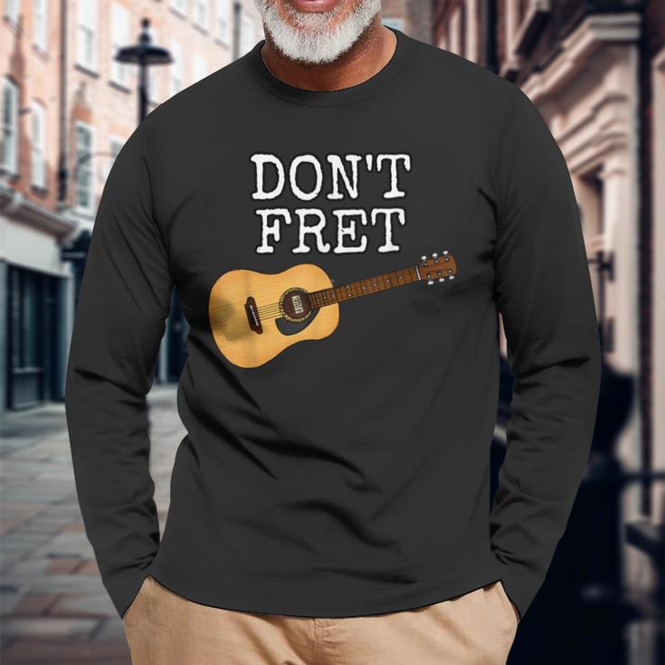 Ärgern Sie Sich Nicht Akustikgitarren-Gitarrist-Musiker Langarmshirts Geschenke für alte Männer