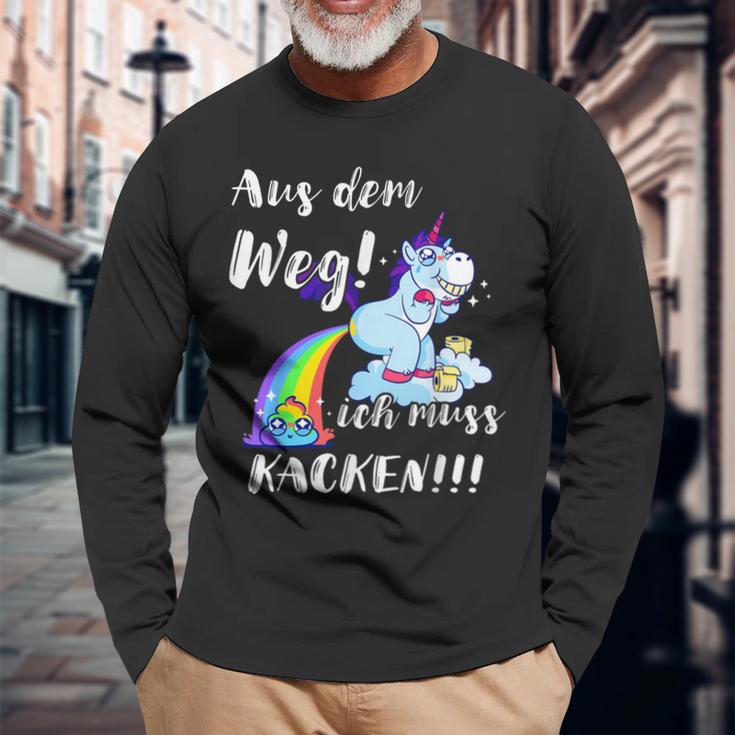 Aus Dem Weg Ich Muss Kacken With Kacken Langarmshirts Geschenke für alte Männer