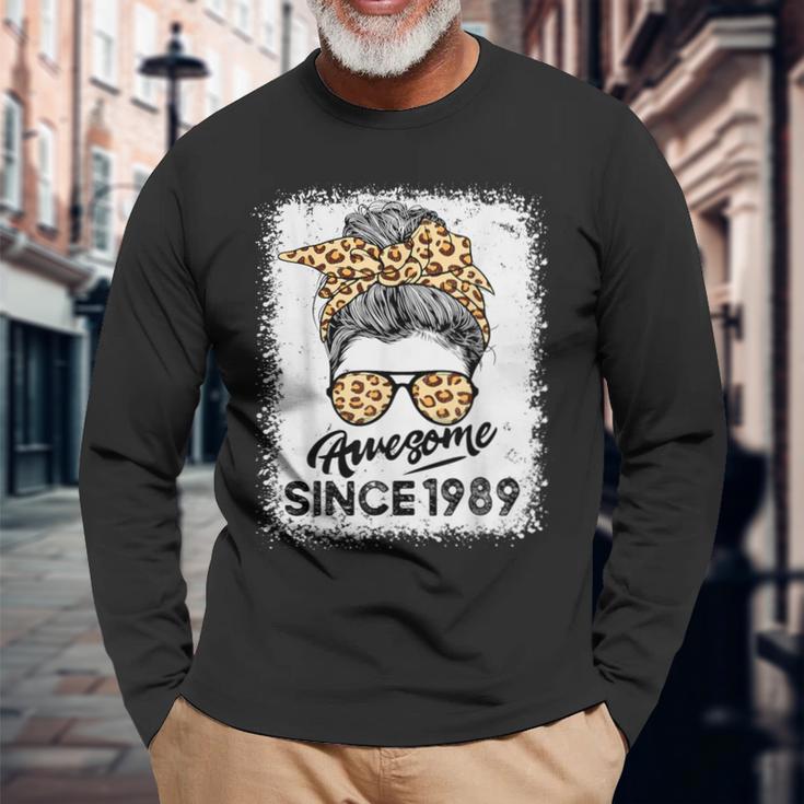 Awesome Since 1989 35 Years Old 35Th Birthday For Her Long Sleeve T-Shirt Gifts for Old Men