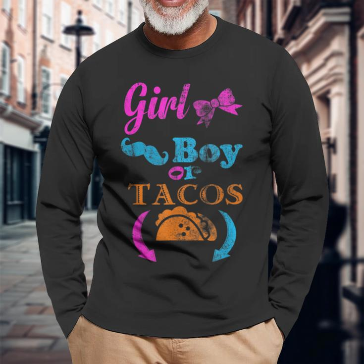Baby Shower Cinco De Mayo Taco Pregnancy Long Sleeve T-Shirt Gifts for Old Men