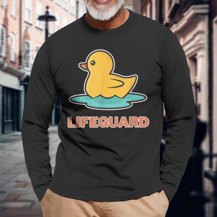 Bademeister Lifeguard Poolboy Life Float Langarmshirts Geschenke für alte Männer