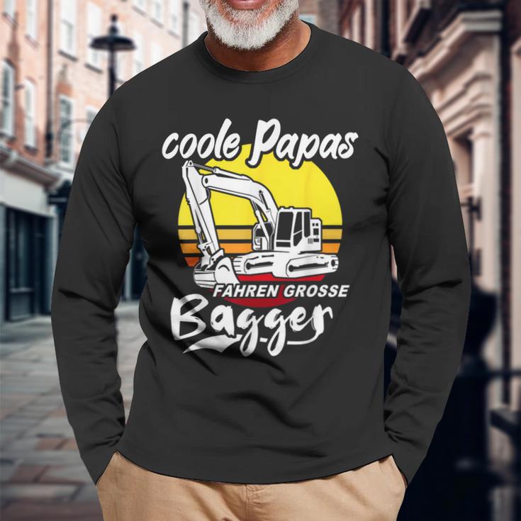 Bagger Papa Baggerfahrer Langarmshirts Geschenke für alte Männer