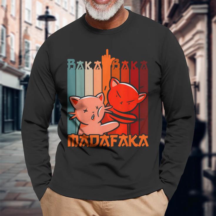 Baka Baka Madafaka Kawaii Manga & Anime Merch Langarmshirts Geschenke für alte Männer