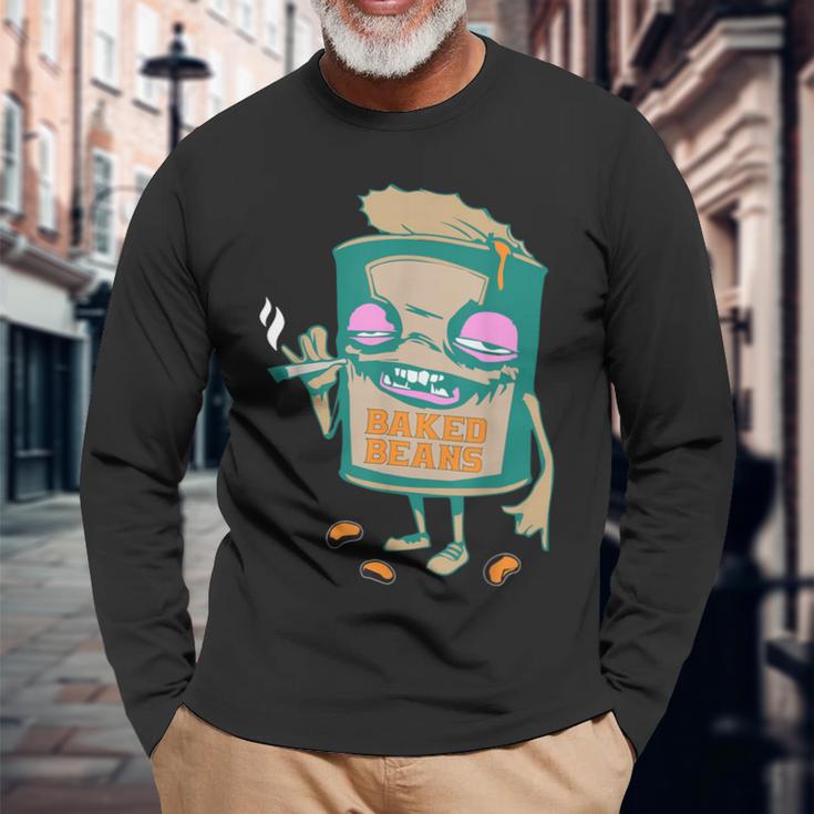 Baked Beans Marijuana Cannabis 420 WeedPot Long Sleeve T-Shirt Gifts for Old Men