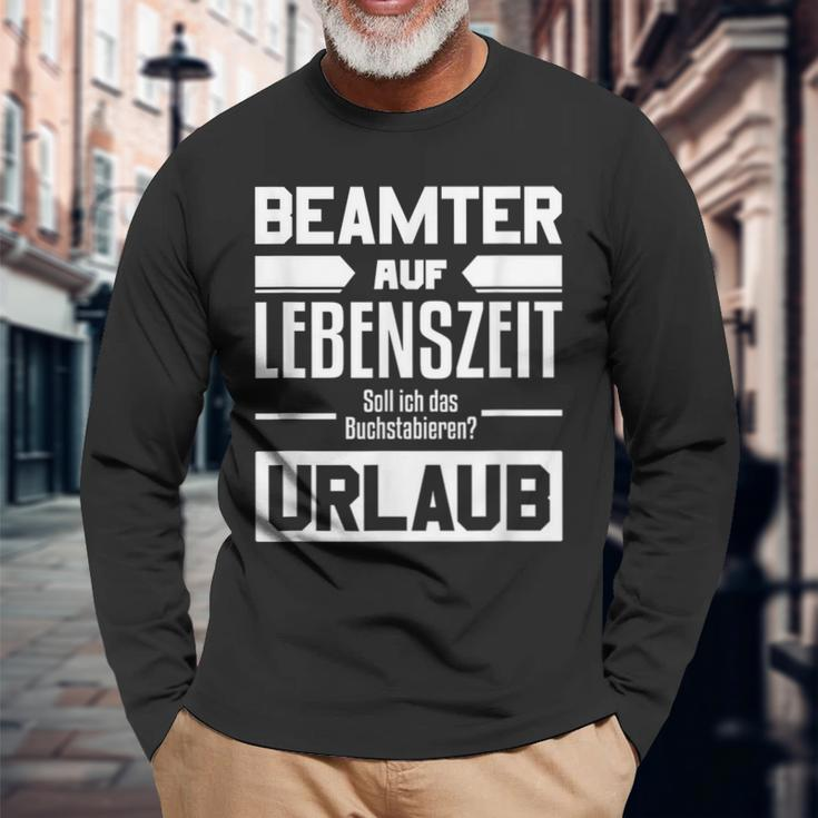 Beamter Auf Lebenszeit Beamter Auf Lebenszeit German Language Langarmshirts Geschenke für alte Männer