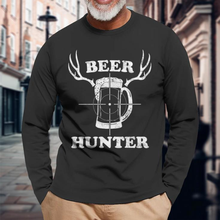 Beer HunterCraft Beer Lover Long Sleeve T-Shirt Gifts for Old Men
