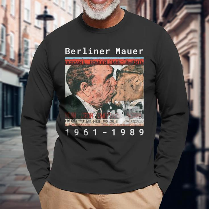 Berliner Mauer Bruderkuss Langarmshirts Geschenke für alte Männer