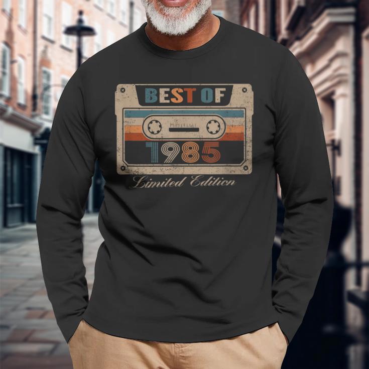 Best Of 1985 Birthday Cassette Retro Langarmshirts Geschenke für alte Männer