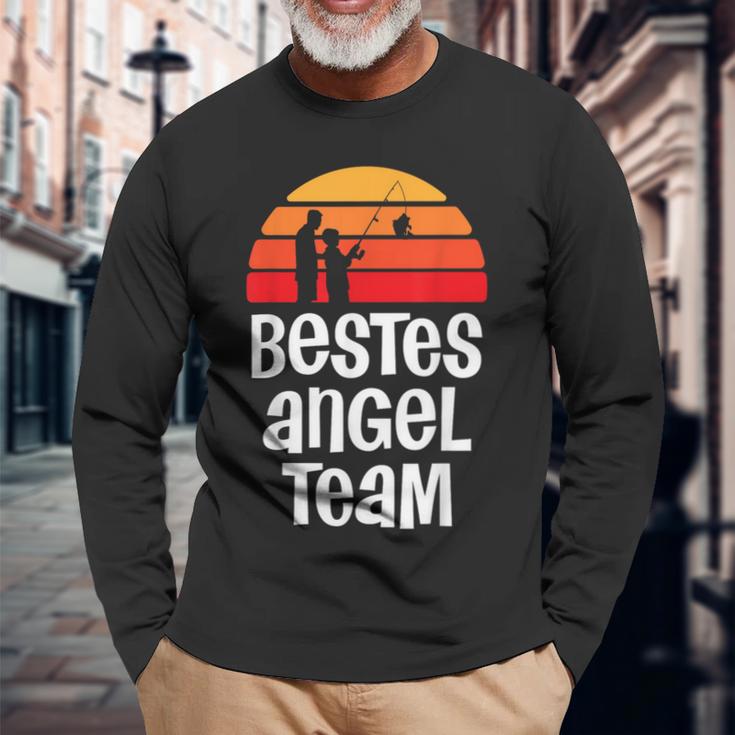 Best Angel Team For Angler Dad And Son Partner Look Langarmshirts Geschenke für alte Männer