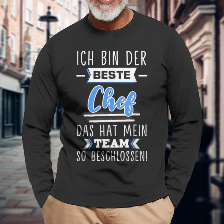 Best Chef Sayings Ich Bin Der Beste Chef Team Langarmshirts Geschenke für alte Männer