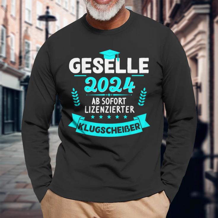 Bestandene Gesellenprüfung Gesellenbrief Azubi Geselle 2024 Langarmshirts Geschenke für alte Männer