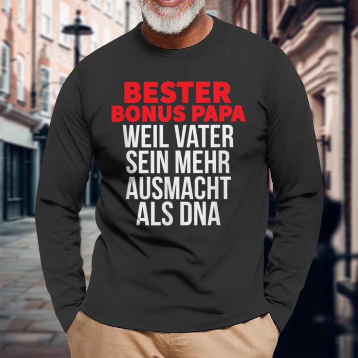 Bester Bonus Papa Weilater Sein Mehr Ausmacht Als Dna Langarmshirts Geschenke für alte Männer