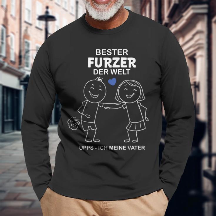 Bester Furzer Der Welt Upps Ich Meineater Papaatertag Langarmshirts Geschenke für alte Männer