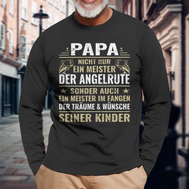 Bester Papa Anglerater Angeln Langarmshirts Geschenke für alte Männer