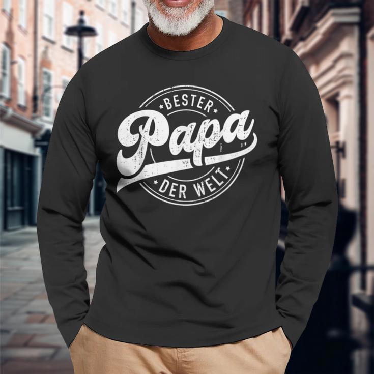 Bester Papa Der Welt Fürater Zumatertag Oder Geburtstag Langarmshirts Geschenke für alte Männer