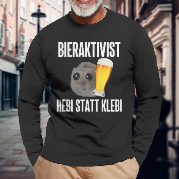 Bieraktivist Hebi Statt Klebi Langarmshirts Geschenke für alte Männer