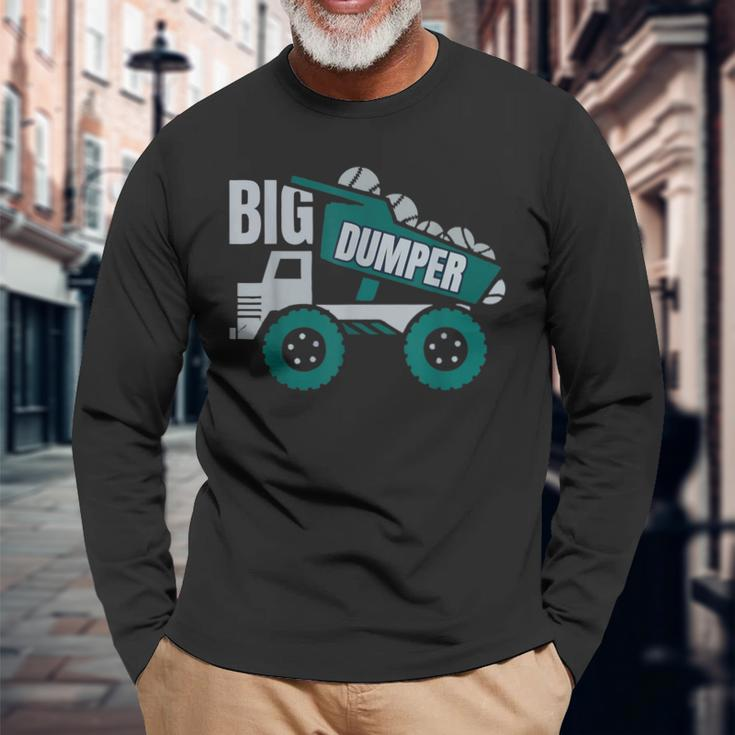 Big Dumper Seattle Baseball Fan Sports Apparel Long Sleeve T-Shirt Gifts for Old Men