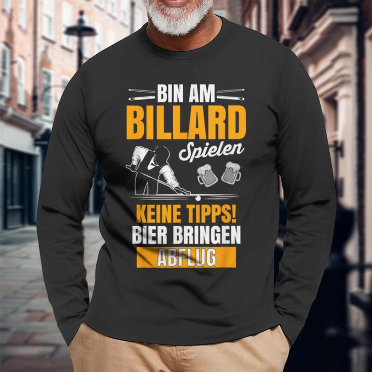 Billiard Table Carambolage Billiard Cue Billiard Club Kö Langarmshirts Geschenke für alte Männer