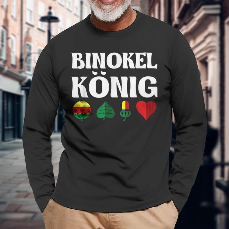 Binokel Outfit Binocel King Langarmshirts Geschenke für alte Männer