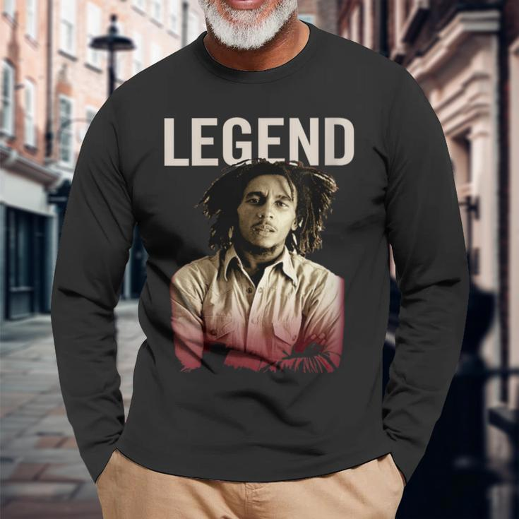 Bob Marley Legend Long Sleeve T-Shirt Gifts for Old Men