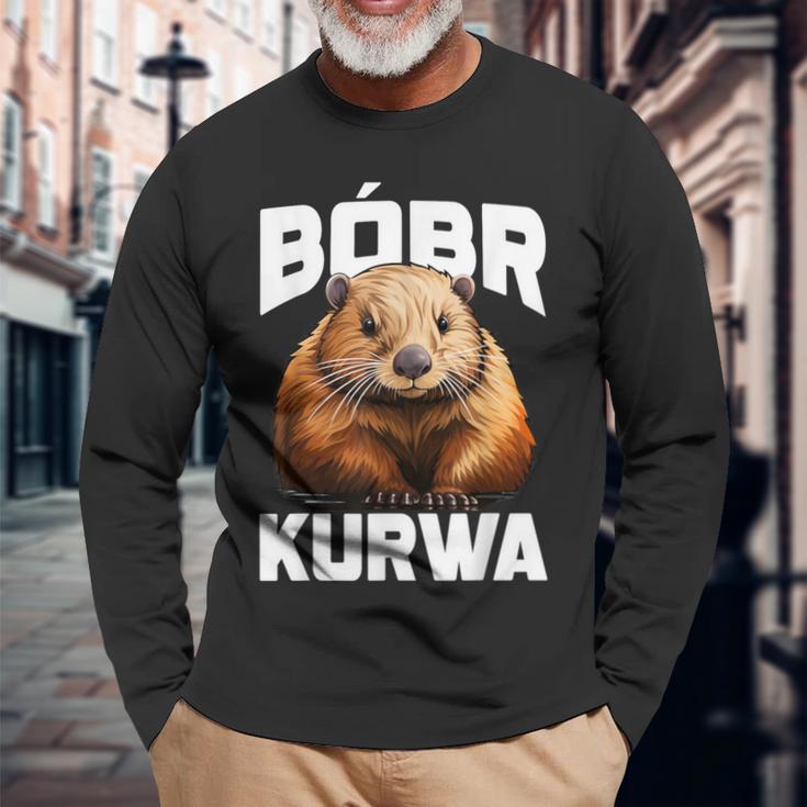 Bobr Kurwa Bober Bobr Langarmshirts Geschenke für alte Männer