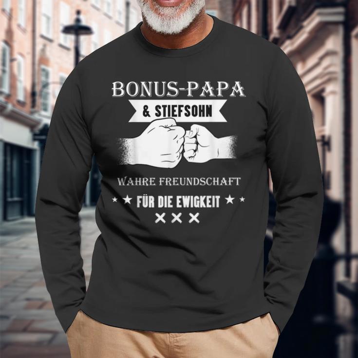 Bonus Papa Und Stepson True Friendship Für Die Eternity Langarmshirts Geschenke für alte Männer