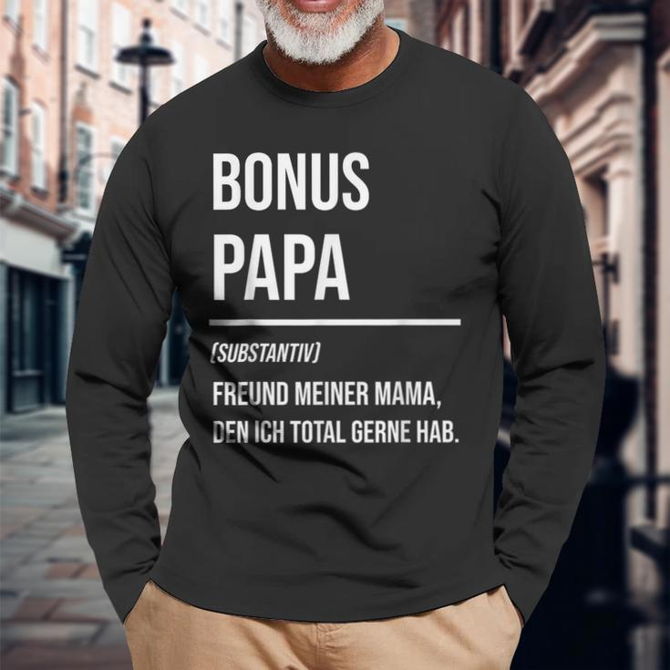 Bonuspapa Bonus Papa Step Dad S Langarmshirts Geschenke für alte Männer