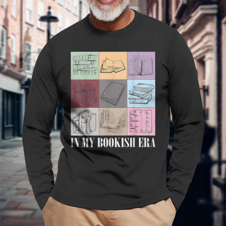 In My Bookish Era Bookworm Bookish Read Book Lover Long Sleeve T-Shirt Gifts for Old Men