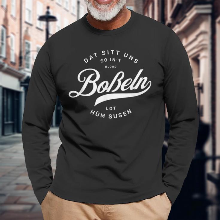 Bosseln Langarmshirts mit Plattdeutschem Spruch für Ballwurf Geschenke für alte Männer