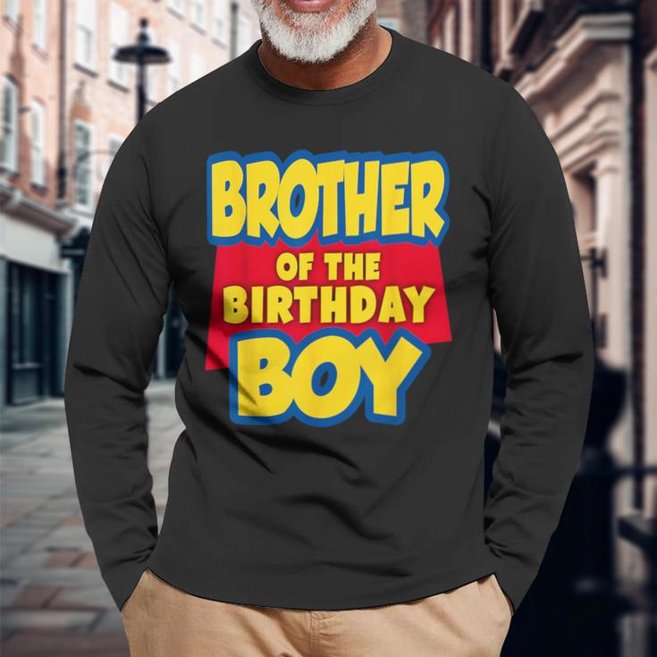 Brother Of The Birthday Boy Toy Story Decorations Long Sleeve T-Shirt Gifts for Old Men