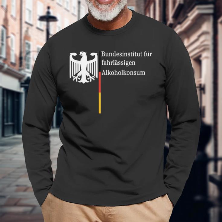 Bundesinstitut Für Fahrlässigen Alkoholkonsum Langarmshirts Geschenke für alte Männer