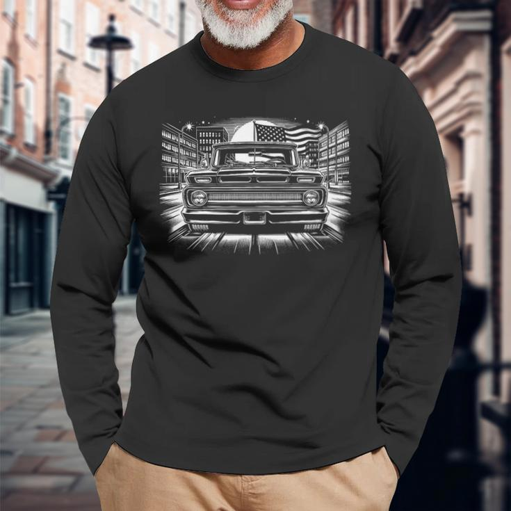 C10 Truck First Generation 1960-1966 Classic C10 Truck Long Sleeve T-Shirt Gifts for Old Men
