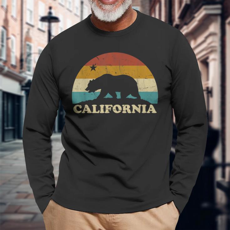 California Retro Vintage Bear Flag 70S Langarmshirts Geschenke für alte Männer