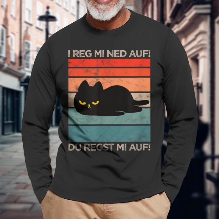 Cat I Reg Mi Not Auf Evil Cat Langarmshirts Geschenke für alte Männer