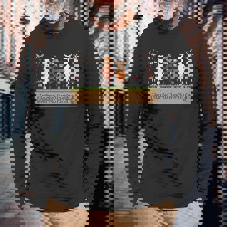 Celebrate Diversity Pet Goats For Goat Lovers Long Sleeve T-Shirt Gifts for Old Men Celebrate Diversity Pet Goats For Goat Lovers Long Sleeve T-Shirt Gifts for Old Men