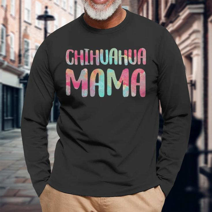 Chihuahua Mama Mother's Day Gif Long Sleeve T-Shirt Gifts for Old Men