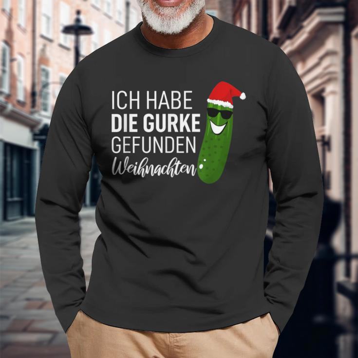 Christmas Cucumber Ich Habe Die Gurke Gefen Ich Habe Die Guarke Find Langarmshirts Geschenke für alte Männer