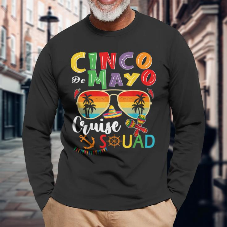 Cinco De Mayo Cruise Squad 2024 Summer Vacation Long Sleeve T-Shirt Gifts for Old Men