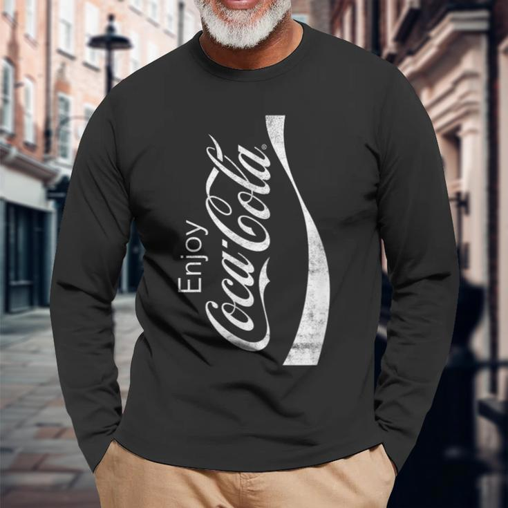 Coca-Cola Logo Canned Langarmshirts Geschenke für alte Männer