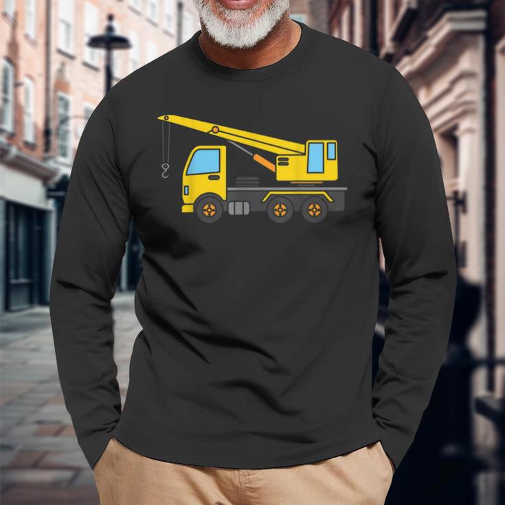 Construction Site Skid Sr Loader Life Idea Long Sleeve T-Shirt Gifts for Old Men