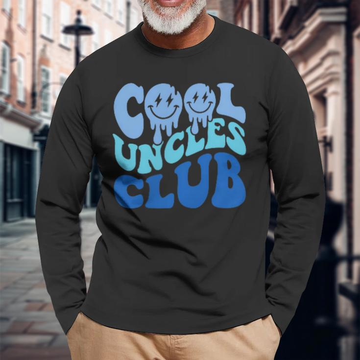 Cool Uncles Club Best Uncle Ever Fathers Day Pocket Long Sleeve T-Shirt Gifts for Old Men