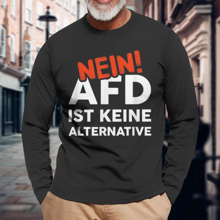 Cooles Mit Spruch Gegen Afd Rassismus Gewalt & Hass Langarmshirts Geschenke für alte Männer